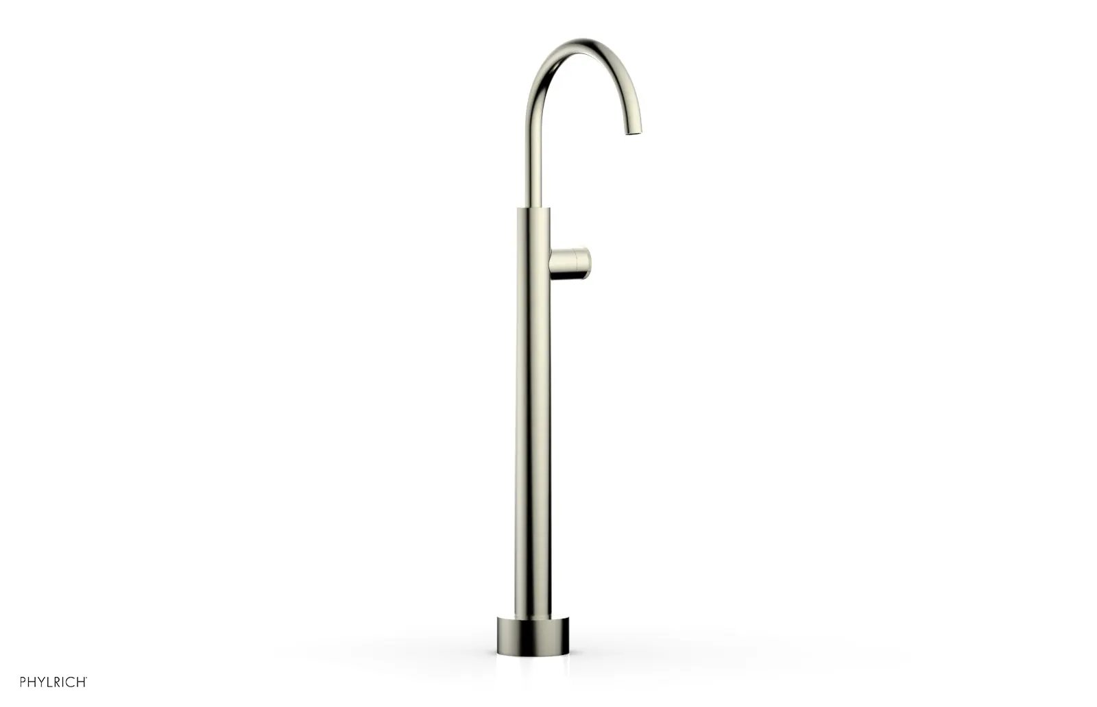 Phylrich BASIC II Low Floor Mount Tub Filler - Knurled Handle by Phylrich