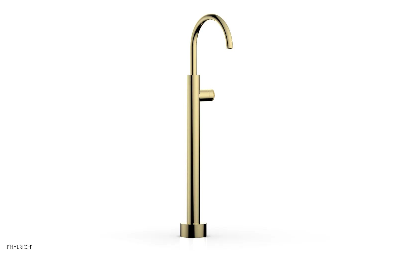 Phylrich BASIC II Low Floor Mount Tub Filler - Knurled Handle by Phylrich