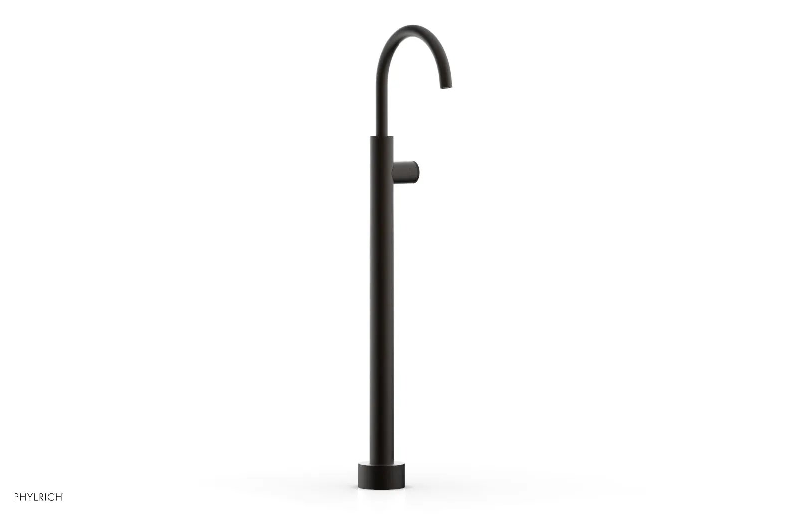 Phylrich BASIC II Tall Floor Mount Tub Filler - Knurled Handle by Phylrich