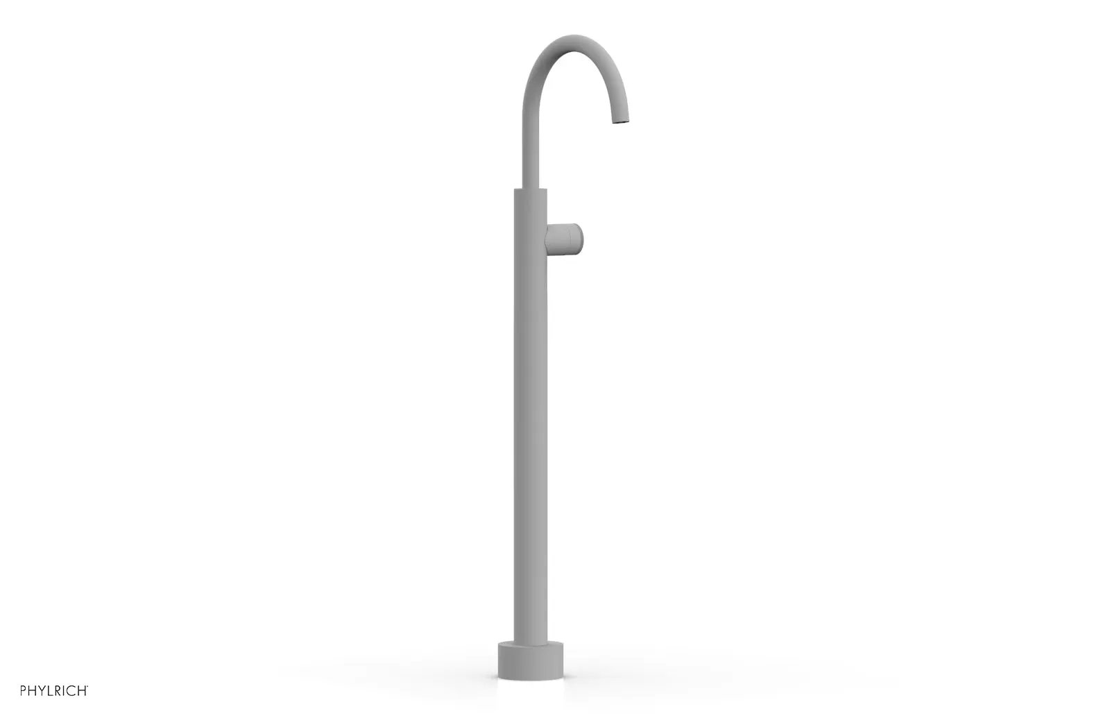Phylrich BASIC II Tall Floor Mount Tub Filler - Knurled Handle by Phylrich