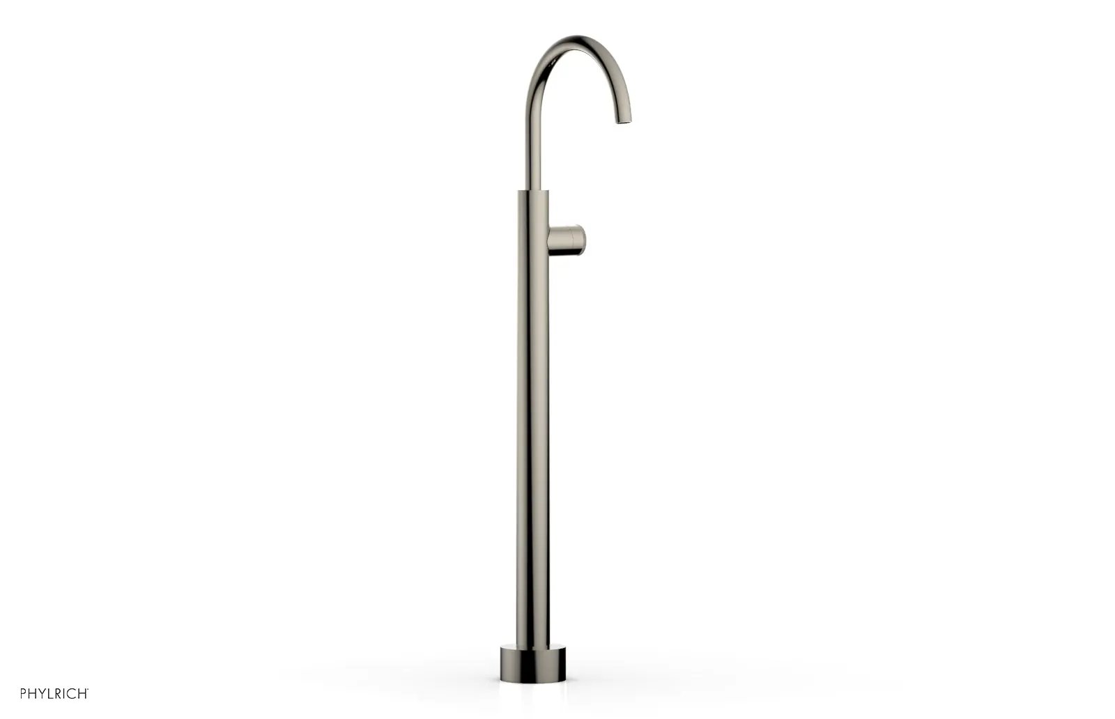 Phylrich BASIC II Tall Floor Mount Tub Filler - Knurled Handle by Phylrich