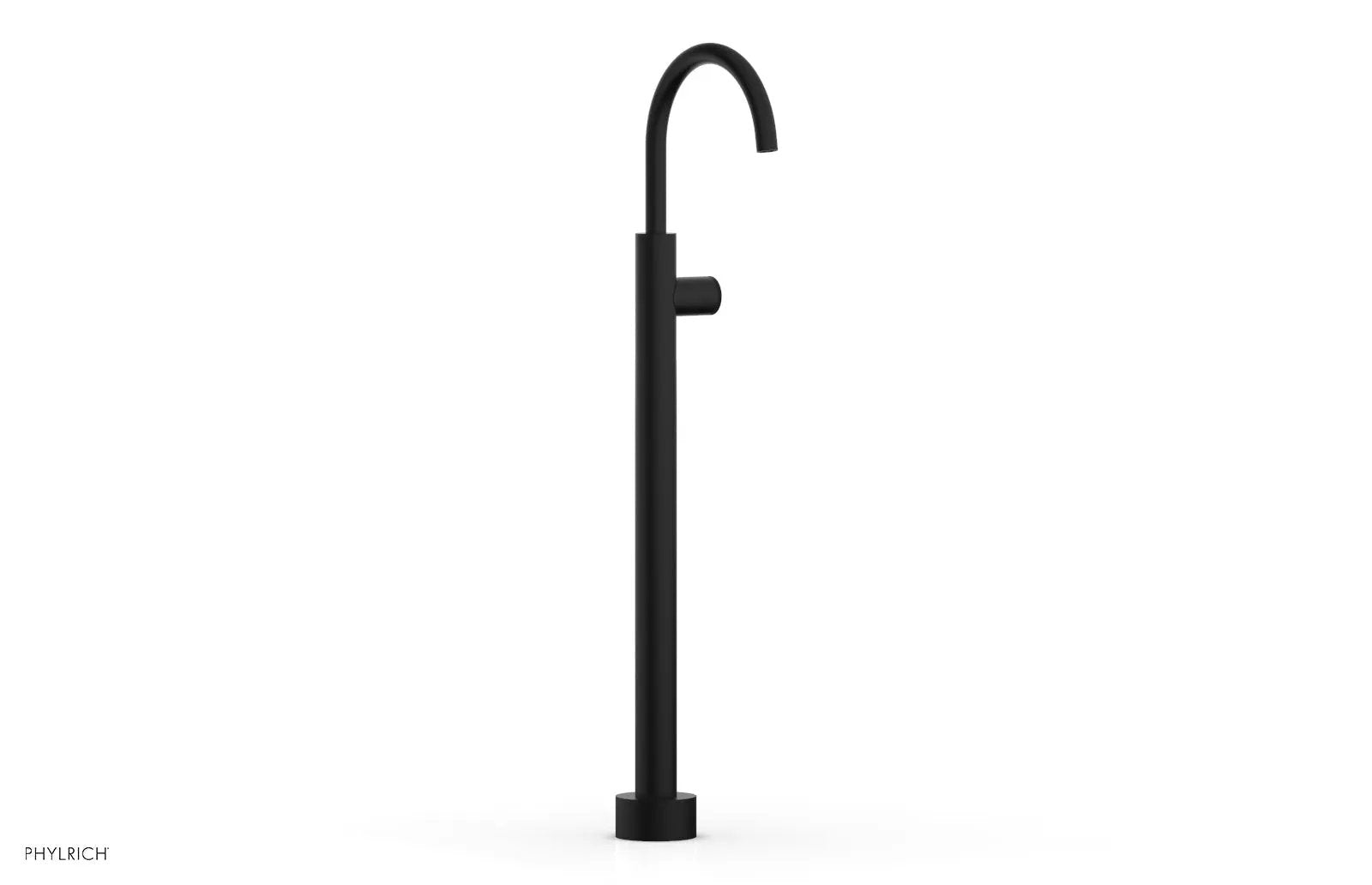 Phylrich BASIC II Tall Floor Mount Tub Filler - Knurled Handle by Phylrich