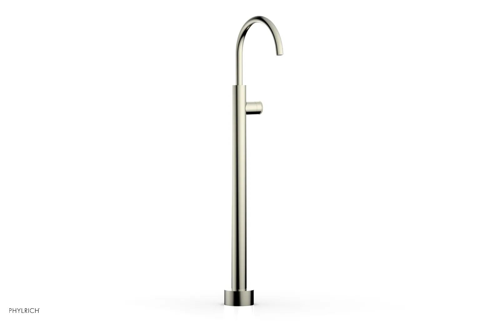 Phylrich BASIC II Tall Floor Mount Tub Filler - Knurled Handle by Phylrich