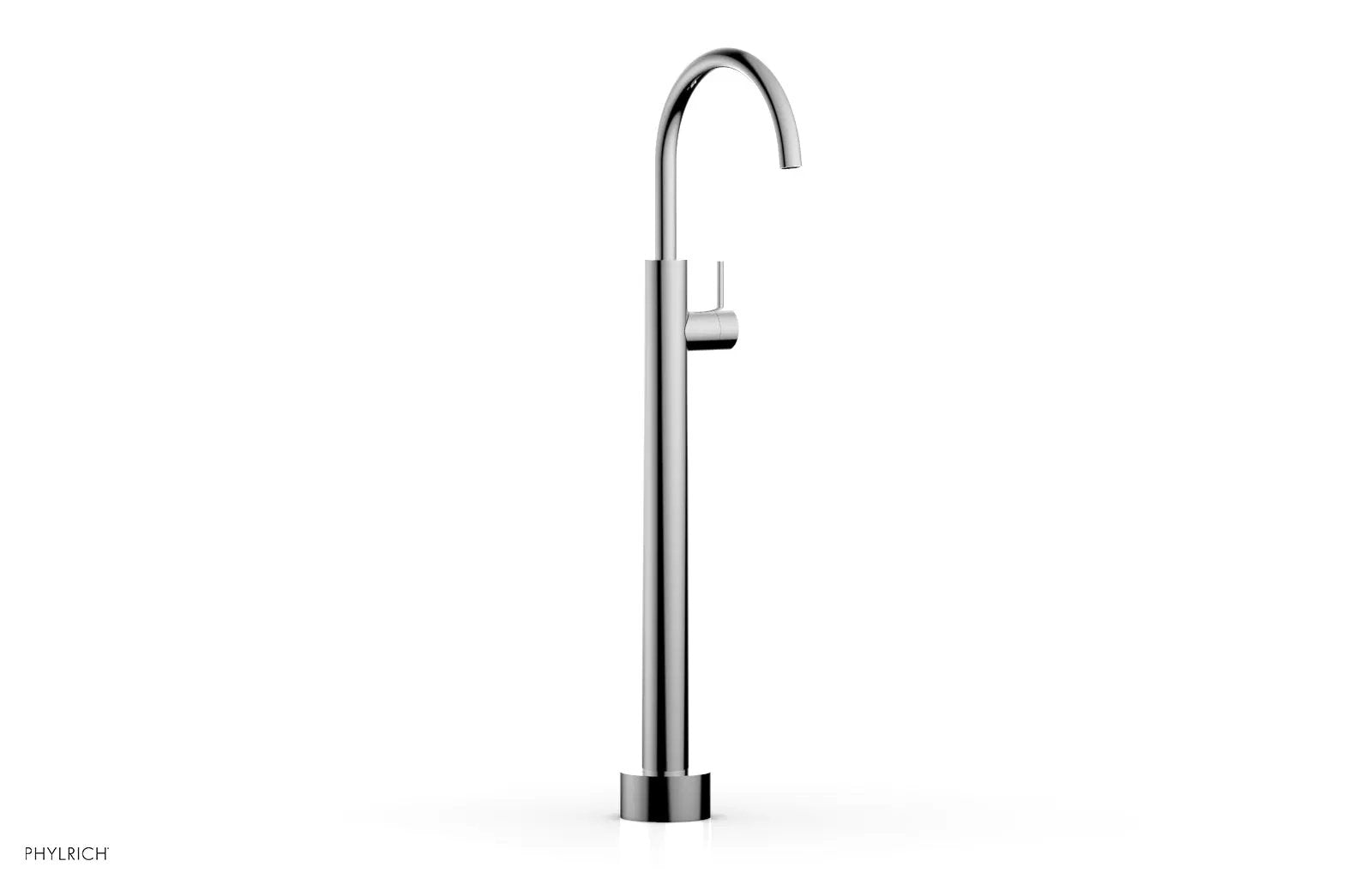 polished chrome tub filler