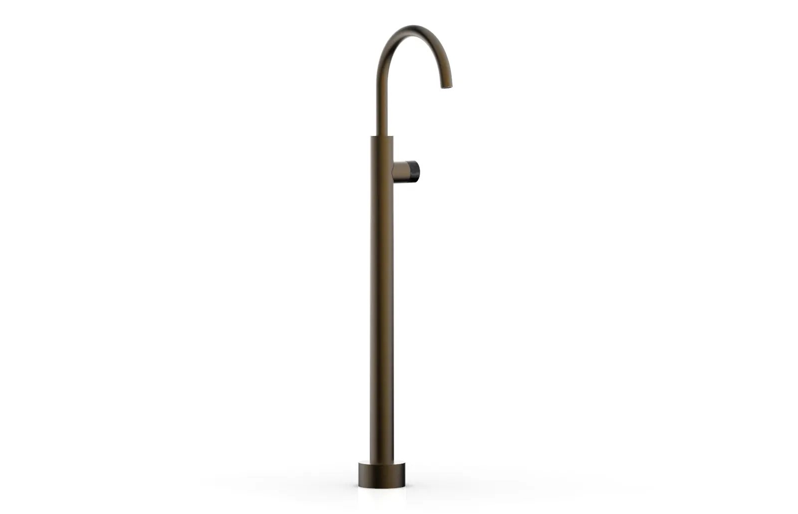 Phylrich BASIC II Tall Floor Mount Tub Filler - Marble Handle by Phylrich
