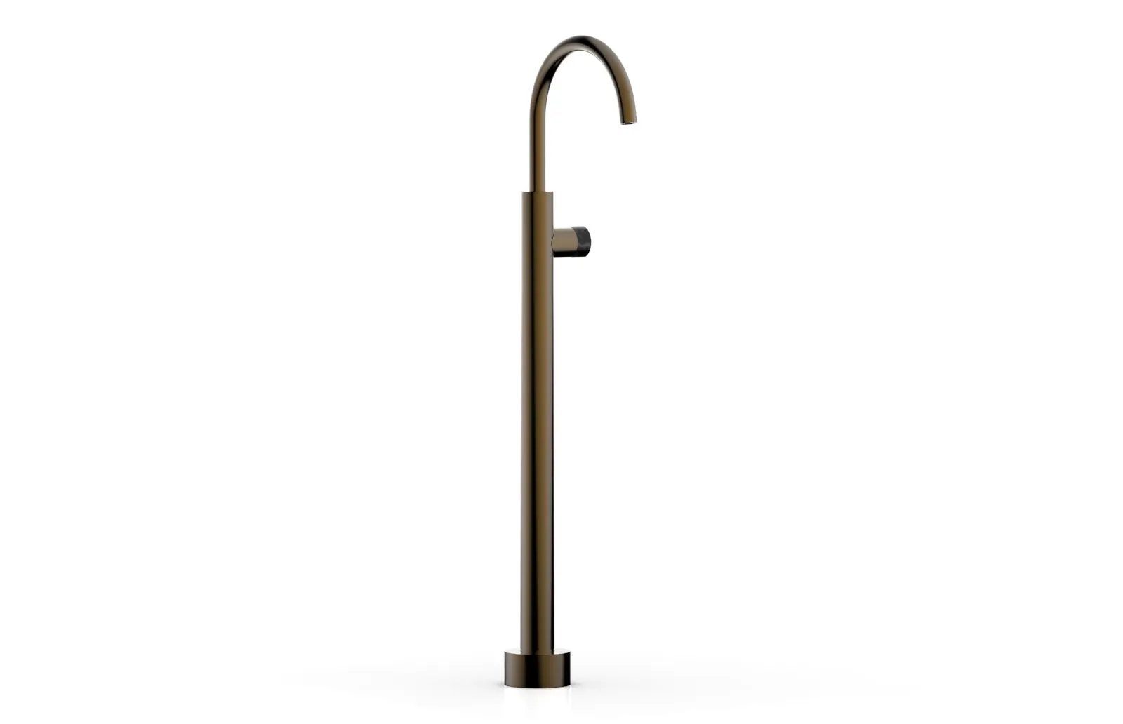 Phylrich BASIC II Tall Floor Mount Tub Filler - Marble Handle by Phylrich