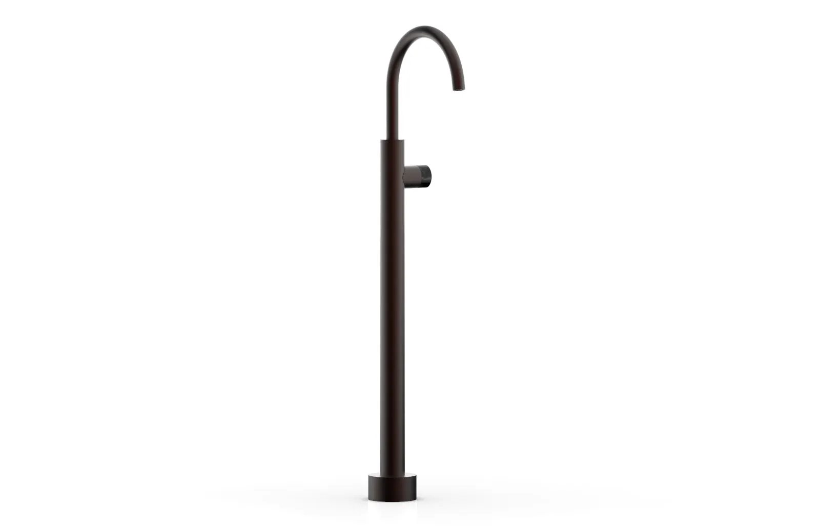Phylrich BASIC II Tall Floor Mount Tub Filler - Marble Handle by Phylrich