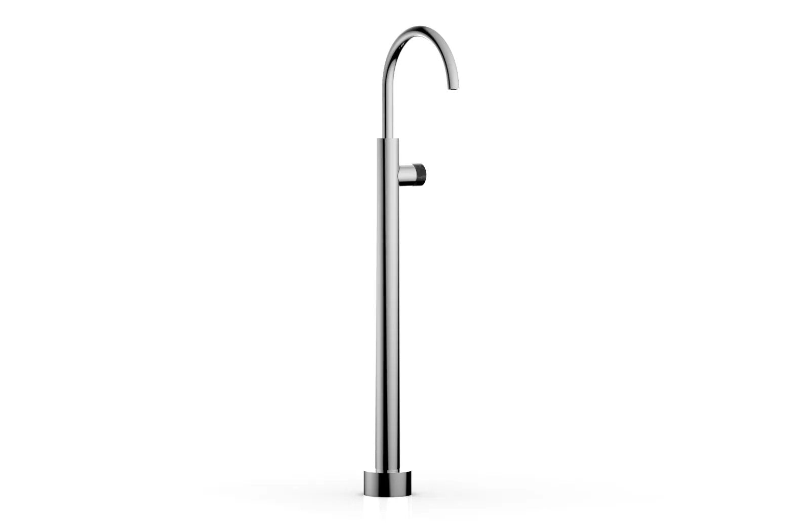 polished chrome tub filler
