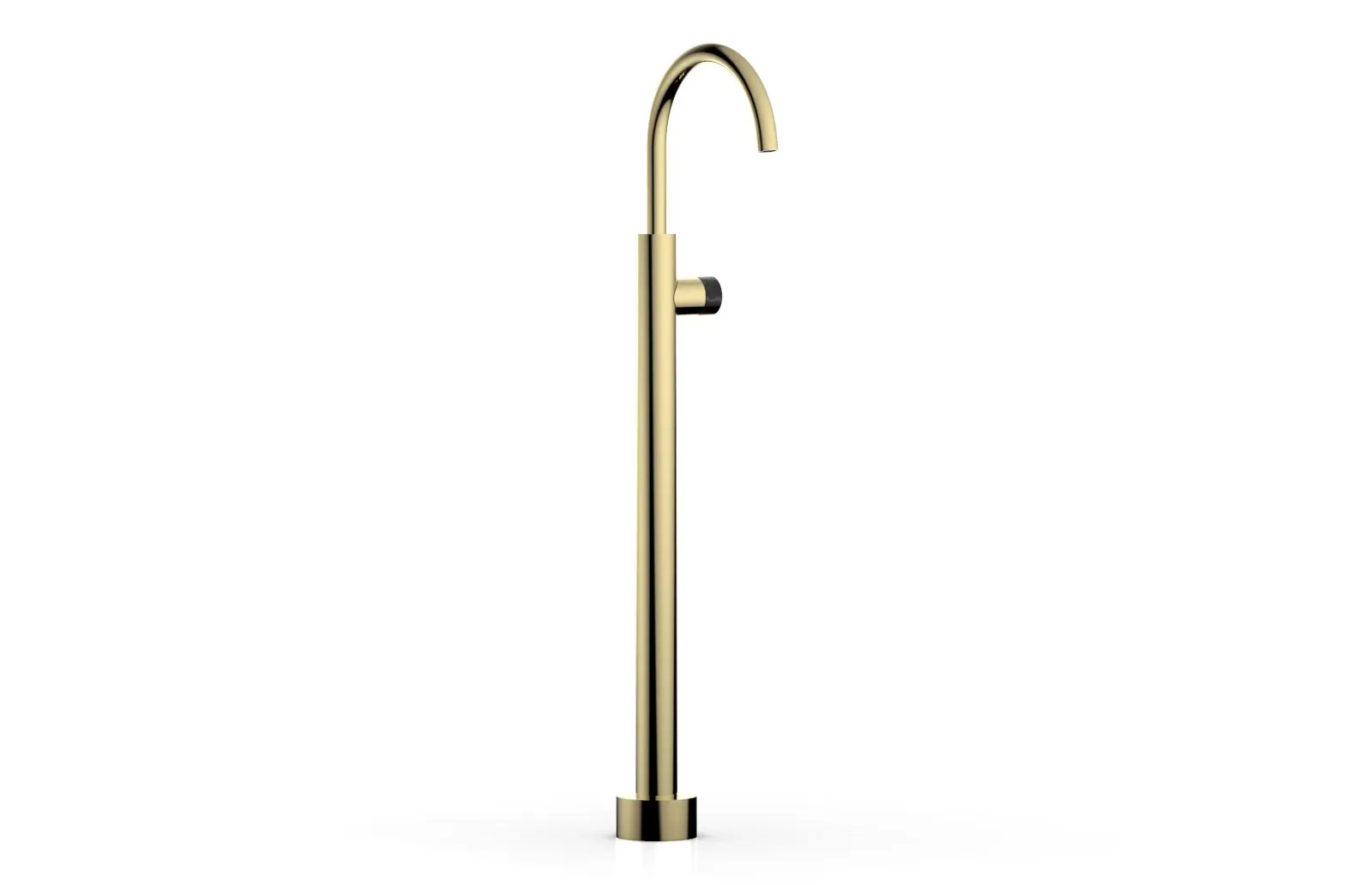 Phylrich BASIC II Tall Floor Mount Tub Filler - Marble Handle by Phylrich