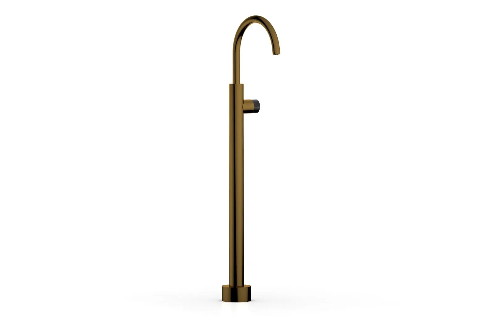 Phylrich BASIC II Tall Floor Mount Tub Filler - Marble Handle by Phylrich