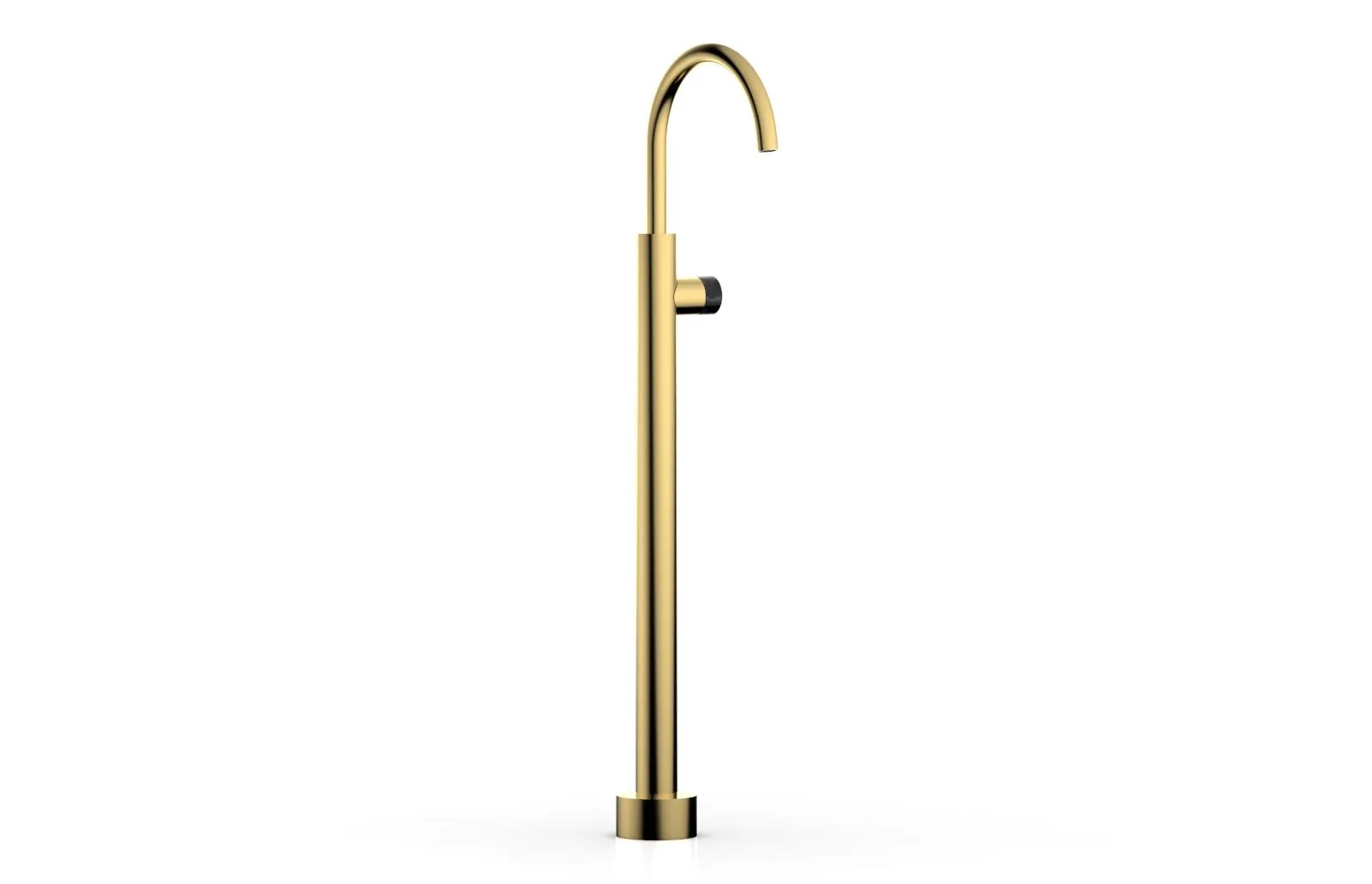 Phylrich BASIC II Tall Floor Mount Tub Filler - Marble Handle by Phylrich