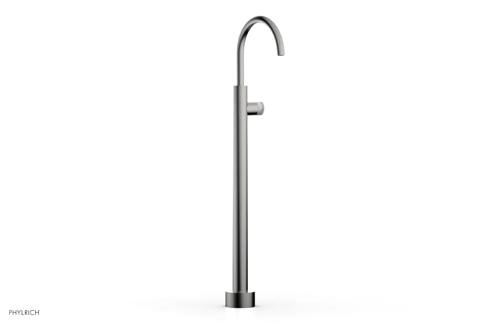 Phylrich BASIC II Tall Floor Mount Tub Filler - Marble Handle by Phylrich