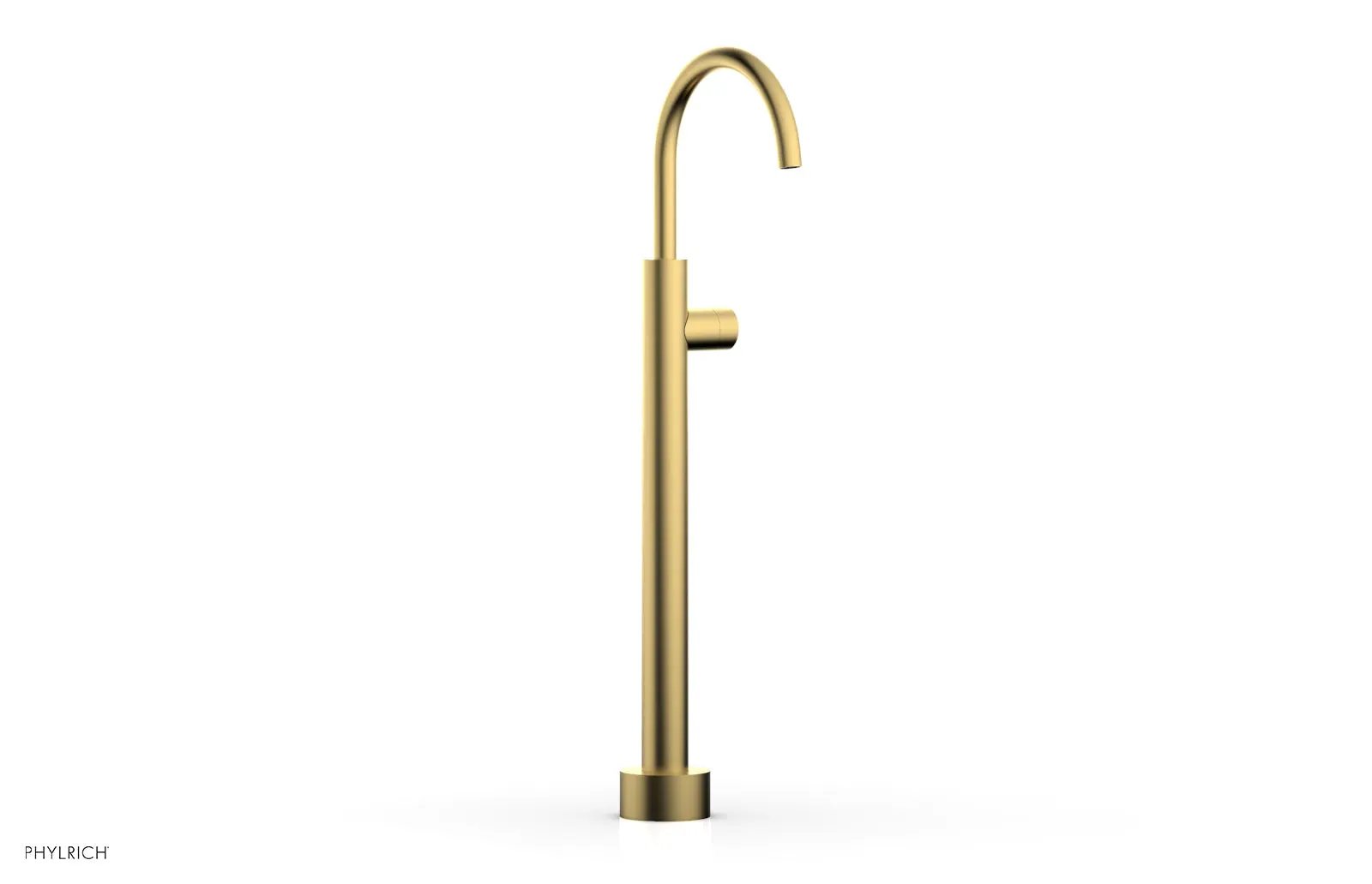 Phylrich BASIC II Low Floor Mount Tub Filler - Smooth Handle by Phylrich
