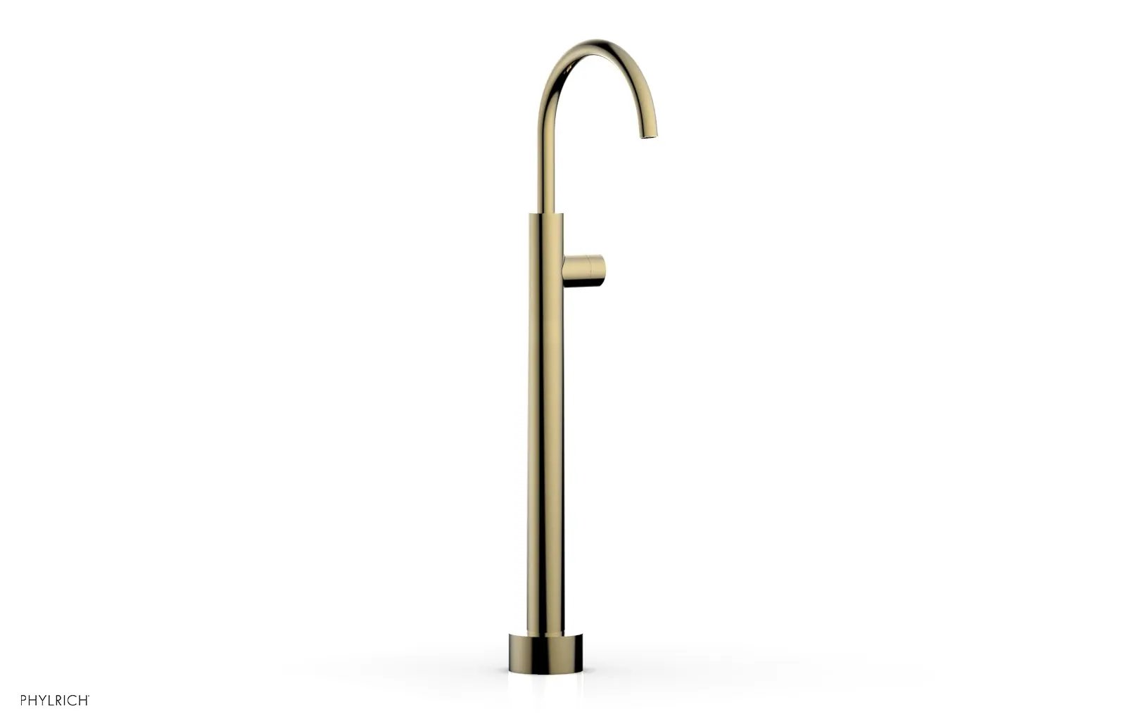 Phylrich BASIC II Low Floor Mount Tub Filler - Smooth Handle by Phylrich