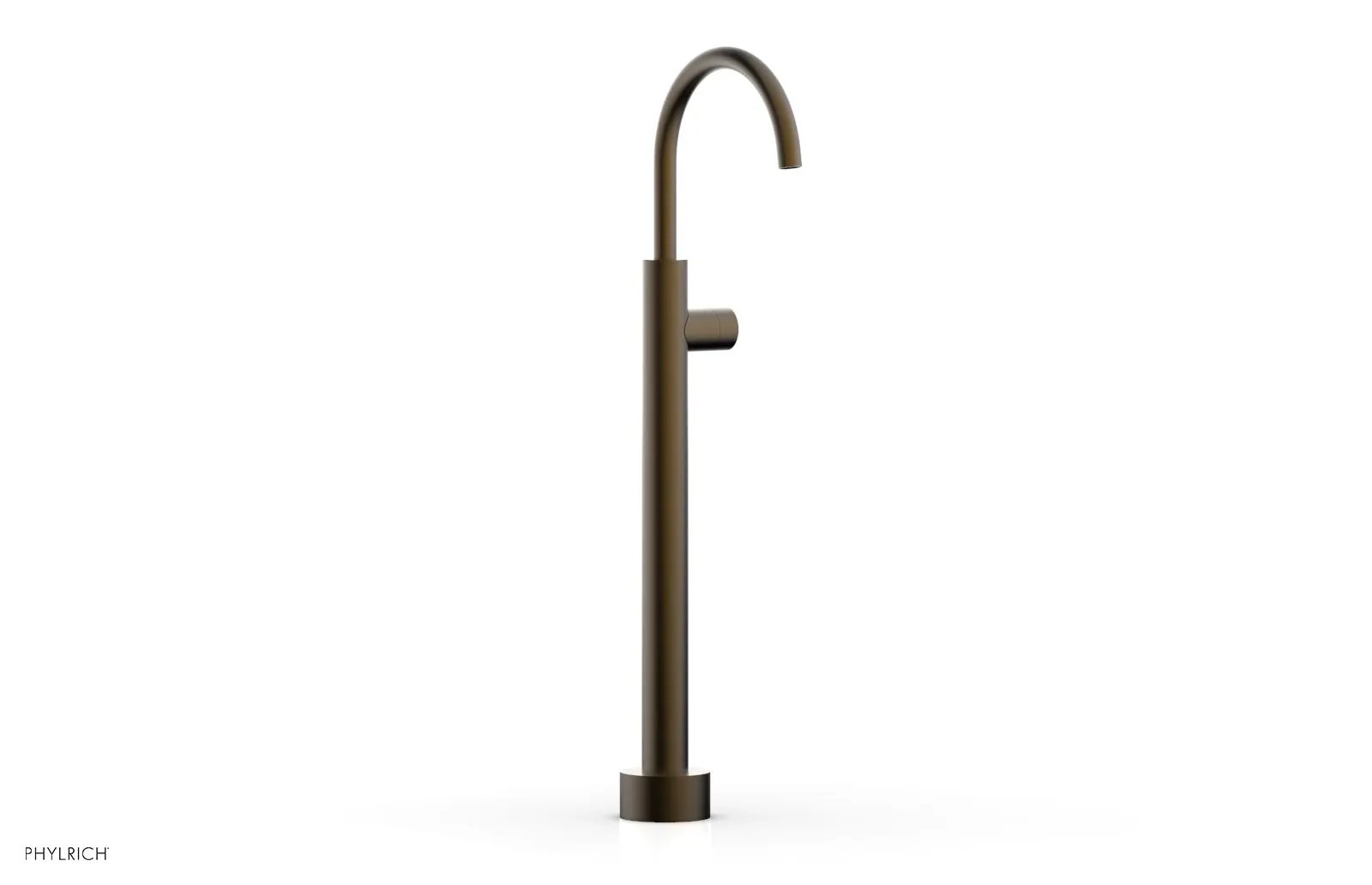 Phylrich BASIC II Low Floor Mount Tub Filler - Smooth Handle by Phylrich