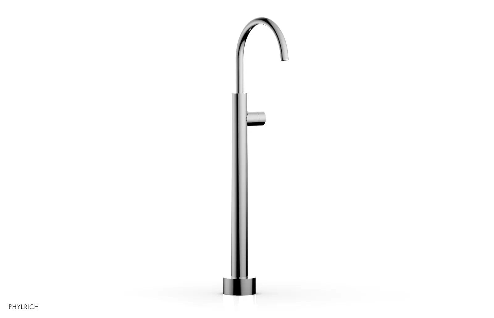 polished chrome tub filler