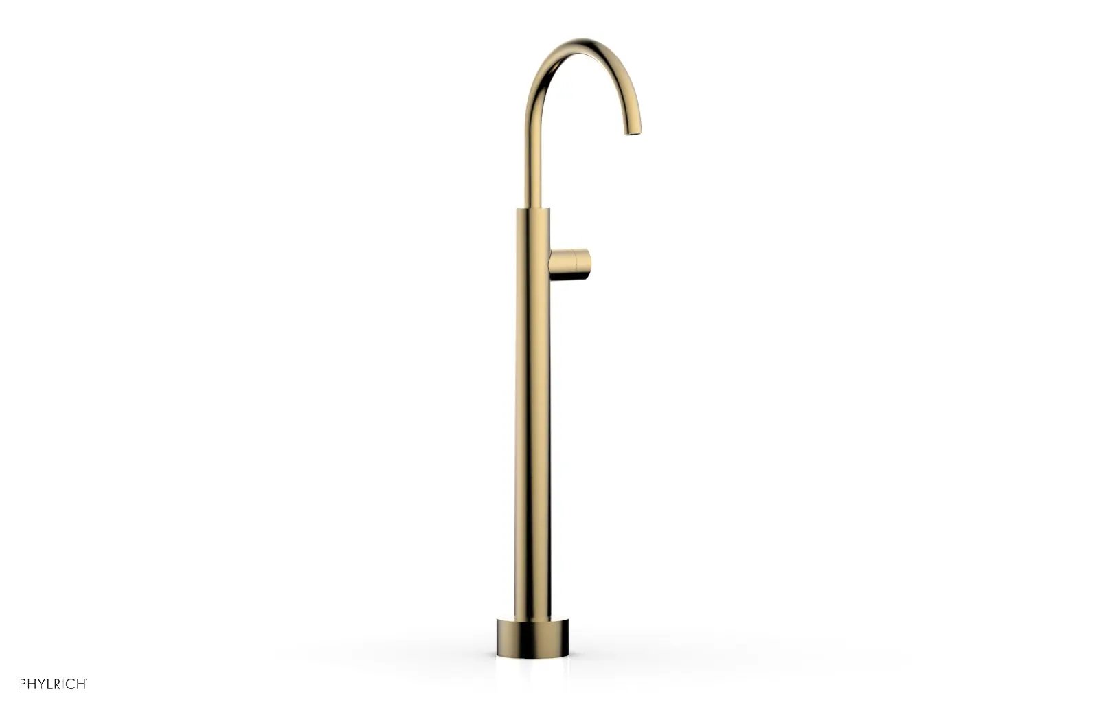Phylrich BASIC II Low Floor Mount Tub Filler - Smooth Handle by Phylrich
