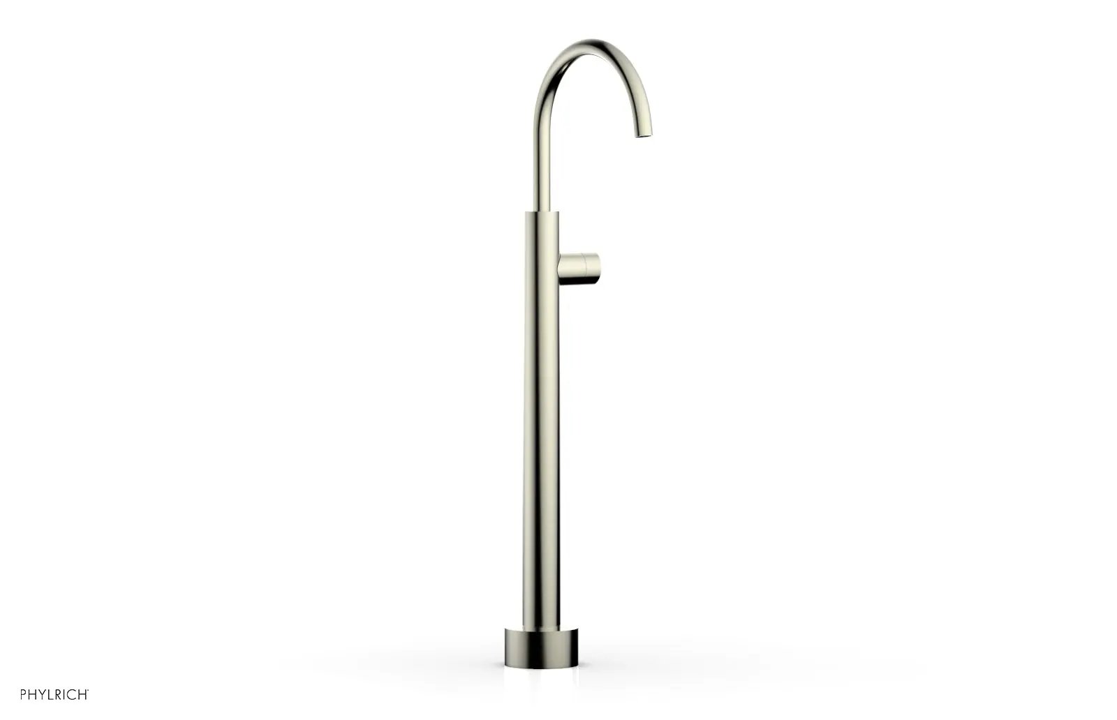 Phylrich BASIC II Low Floor Mount Tub Filler - Smooth Handle by Phylrich