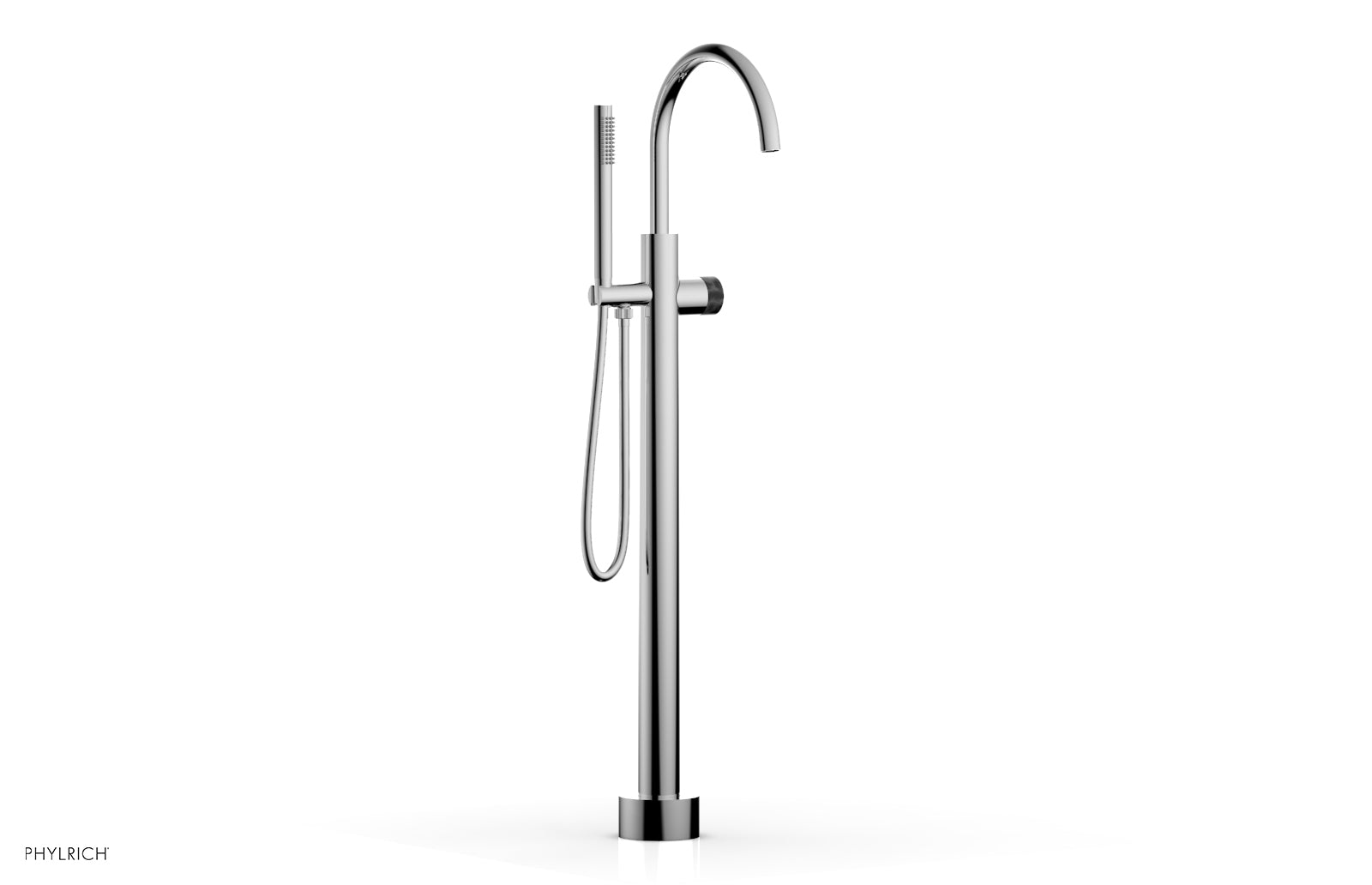 polished chrome tub filler