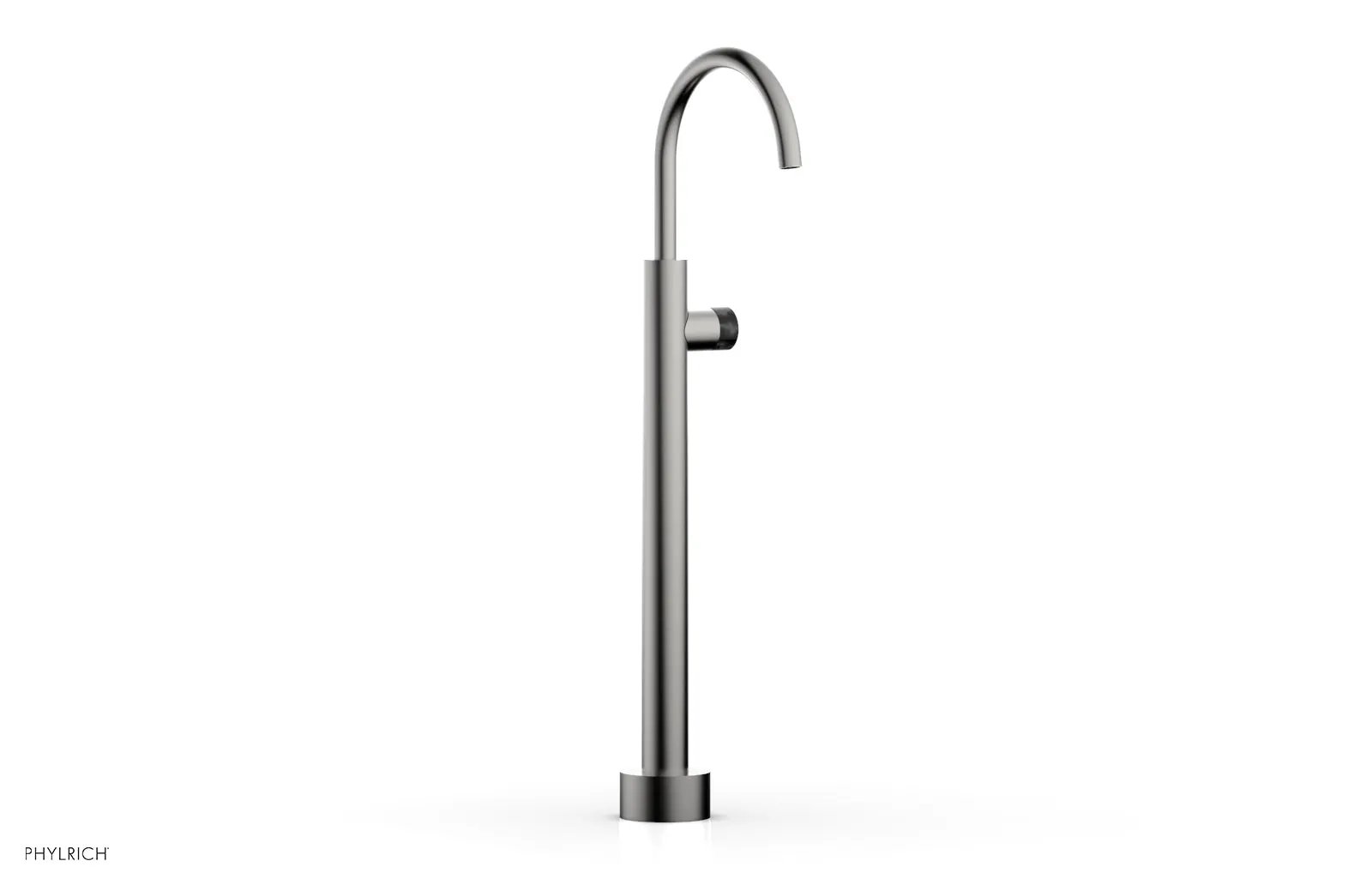 Phylrich BASIC II Low Floor Mount Tub Filler - Marble Handle by Phylrich