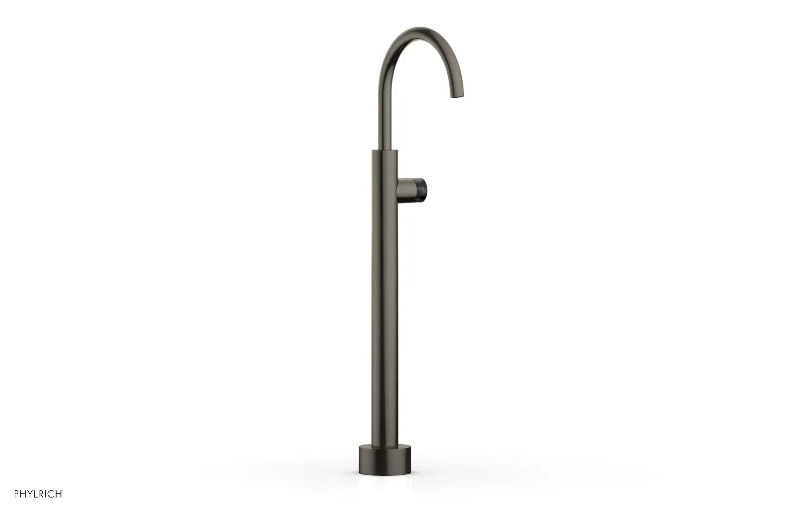 Phylrich BASIC II Low Floor Mount Tub Filler - Marble Handle by Phylrich