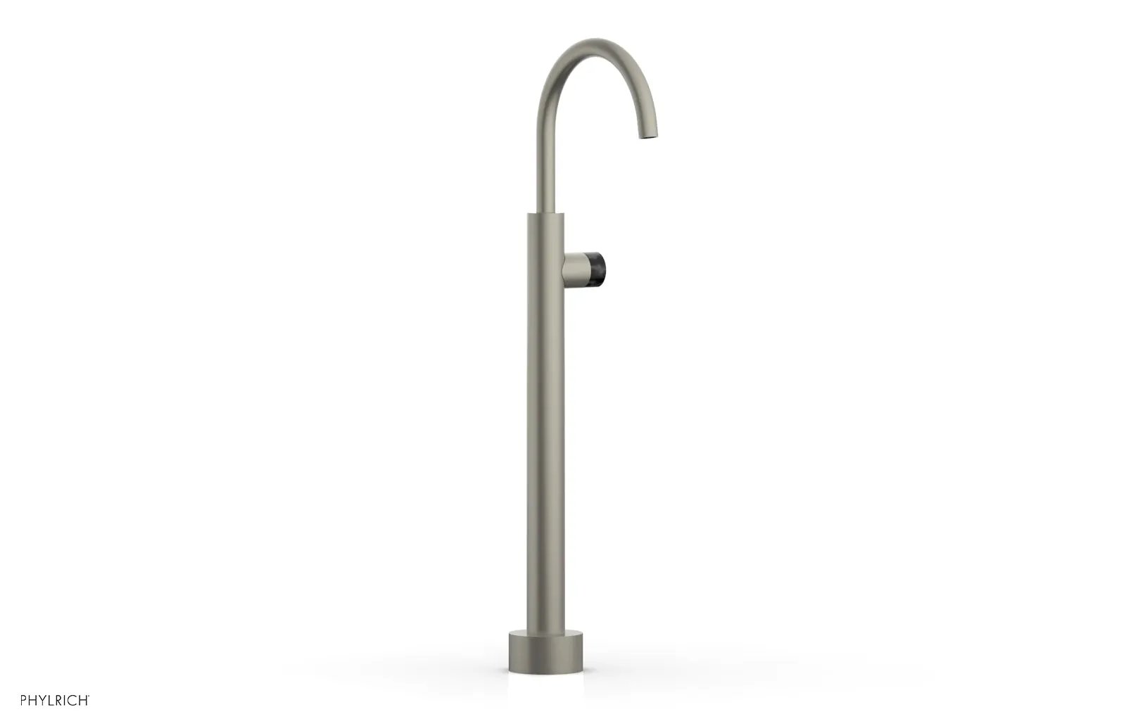 Phylrich BASIC II Low Floor Mount Tub Filler - Marble Handle by Phylrich