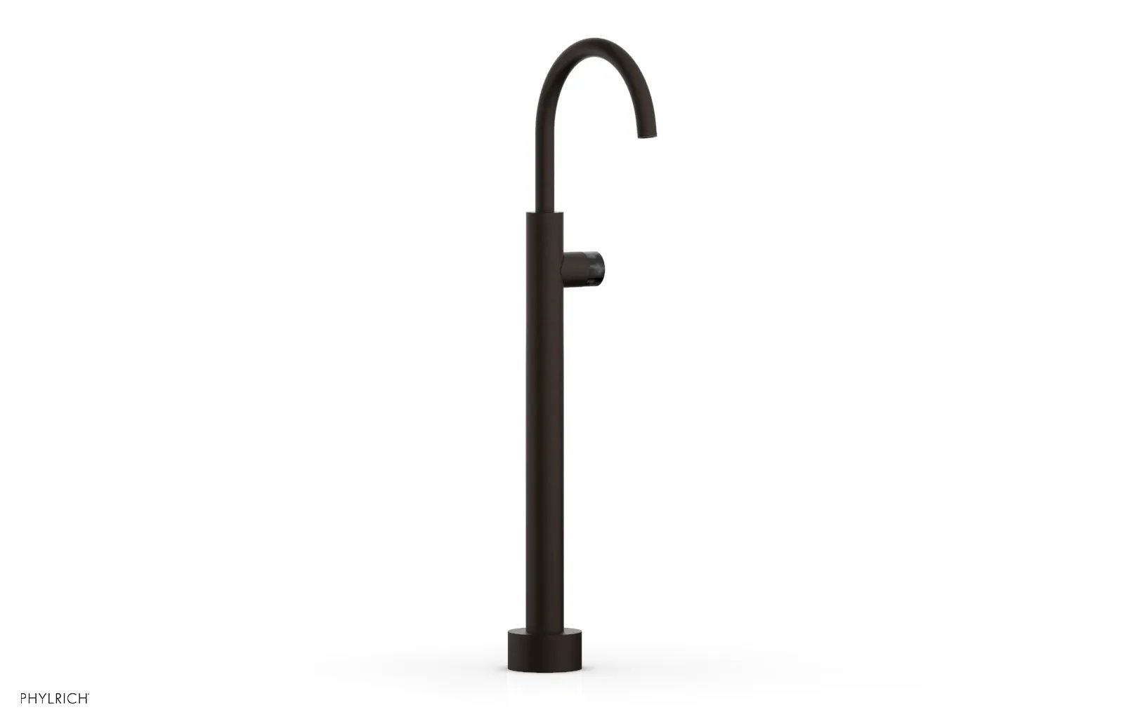 Phylrich BASIC II Low Floor Mount Tub Filler - Marble Handle by Phylrich