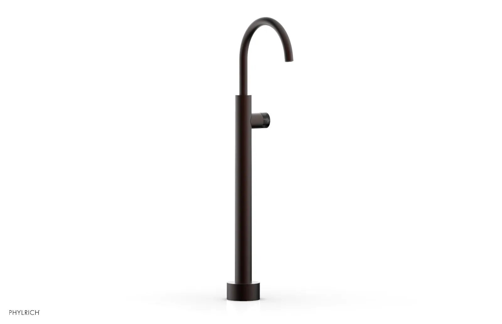 Phylrich BASIC II Low Floor Mount Tub Filler - Marble Handle by Phylrich