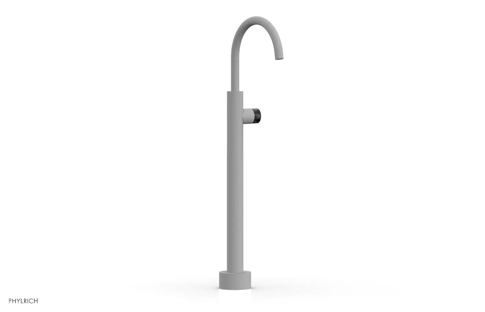 Phylrich BASIC II Low Floor Mount Tub Filler - Marble Handle by Phylrich
