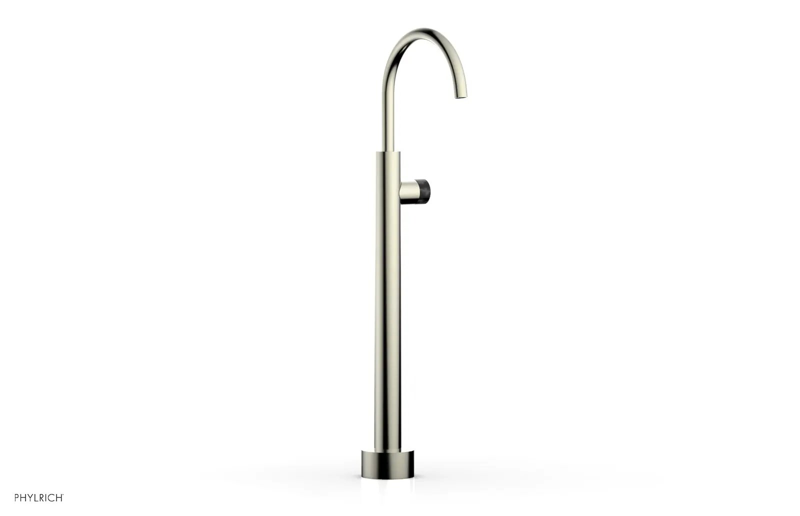 Phylrich BASIC II Low Floor Mount Tub Filler - Marble Handle by Phylrich