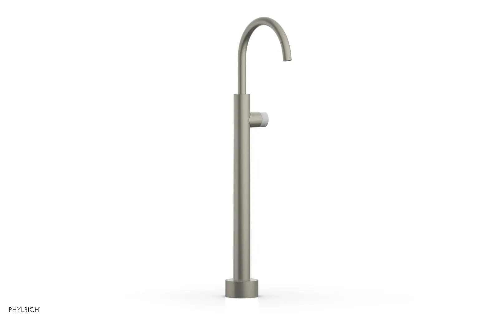 Phylrich BASIC II Low Floor Mount Tub Filler - Marble Handle by Phylrich