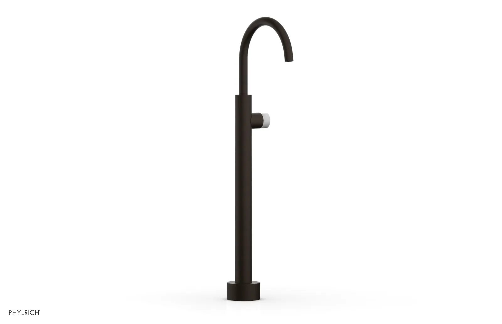 Phylrich BASIC II Low Floor Mount Tub Filler - Marble Handle by Phylrich