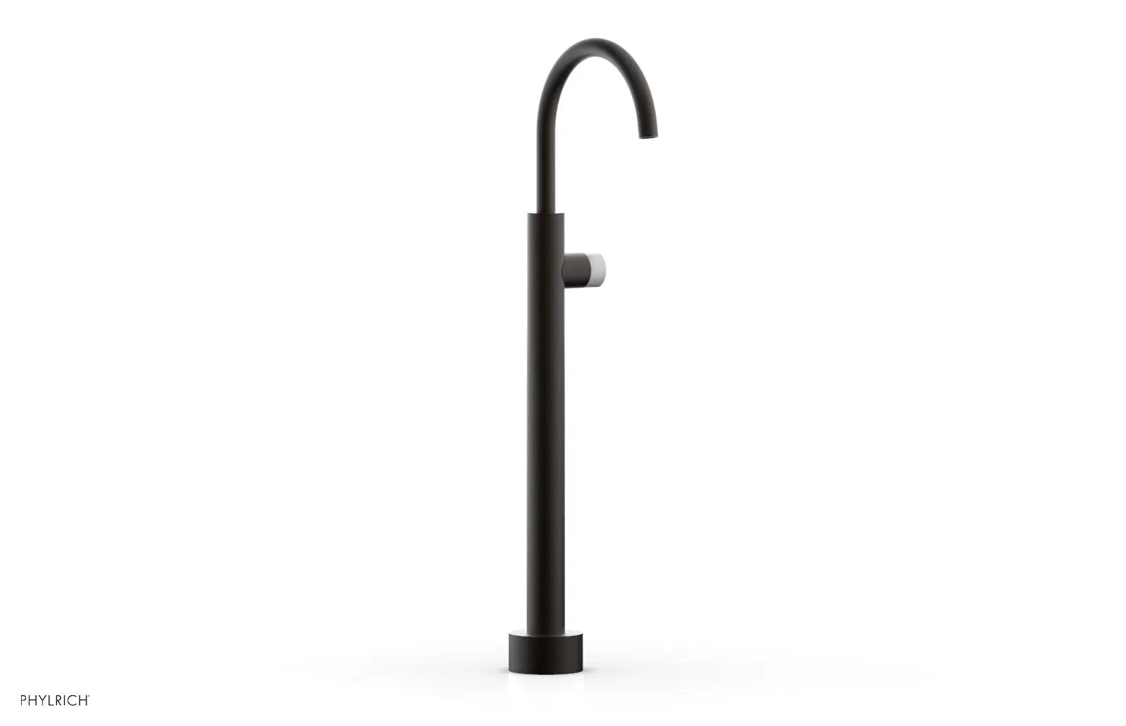 Phylrich BASIC II Low Floor Mount Tub Filler - Marble Handle by Phylrich