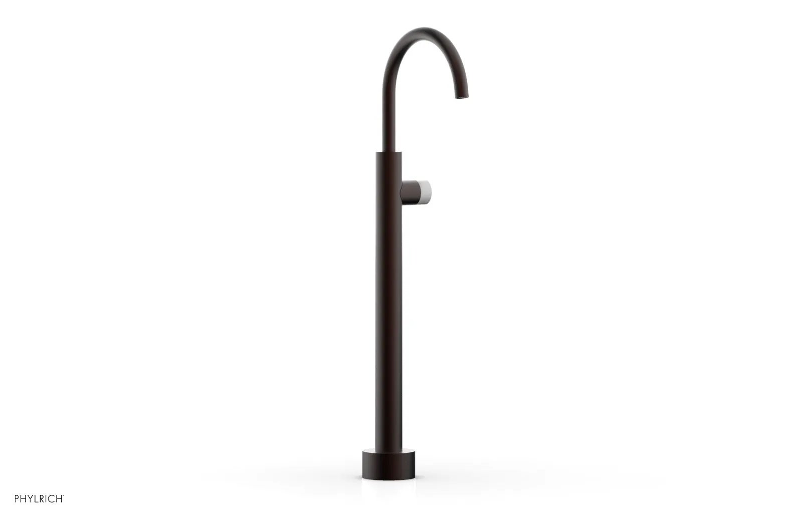 Phylrich BASIC II Low Floor Mount Tub Filler - Marble Handle by Phylrich