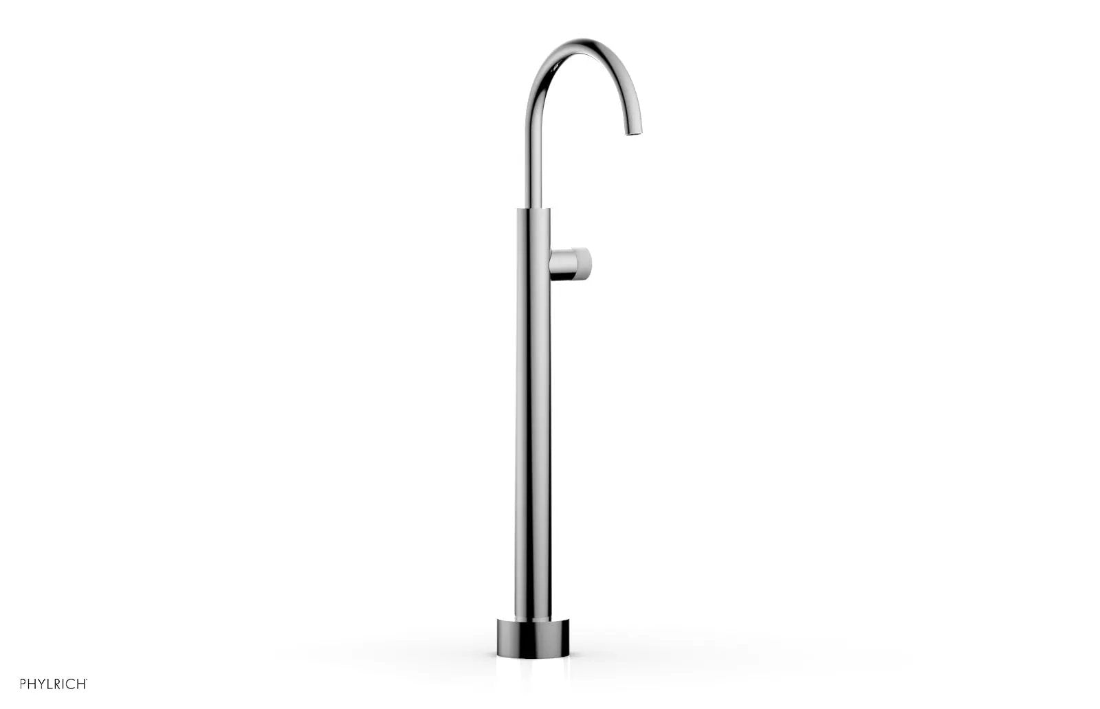 polished chrome tub filler