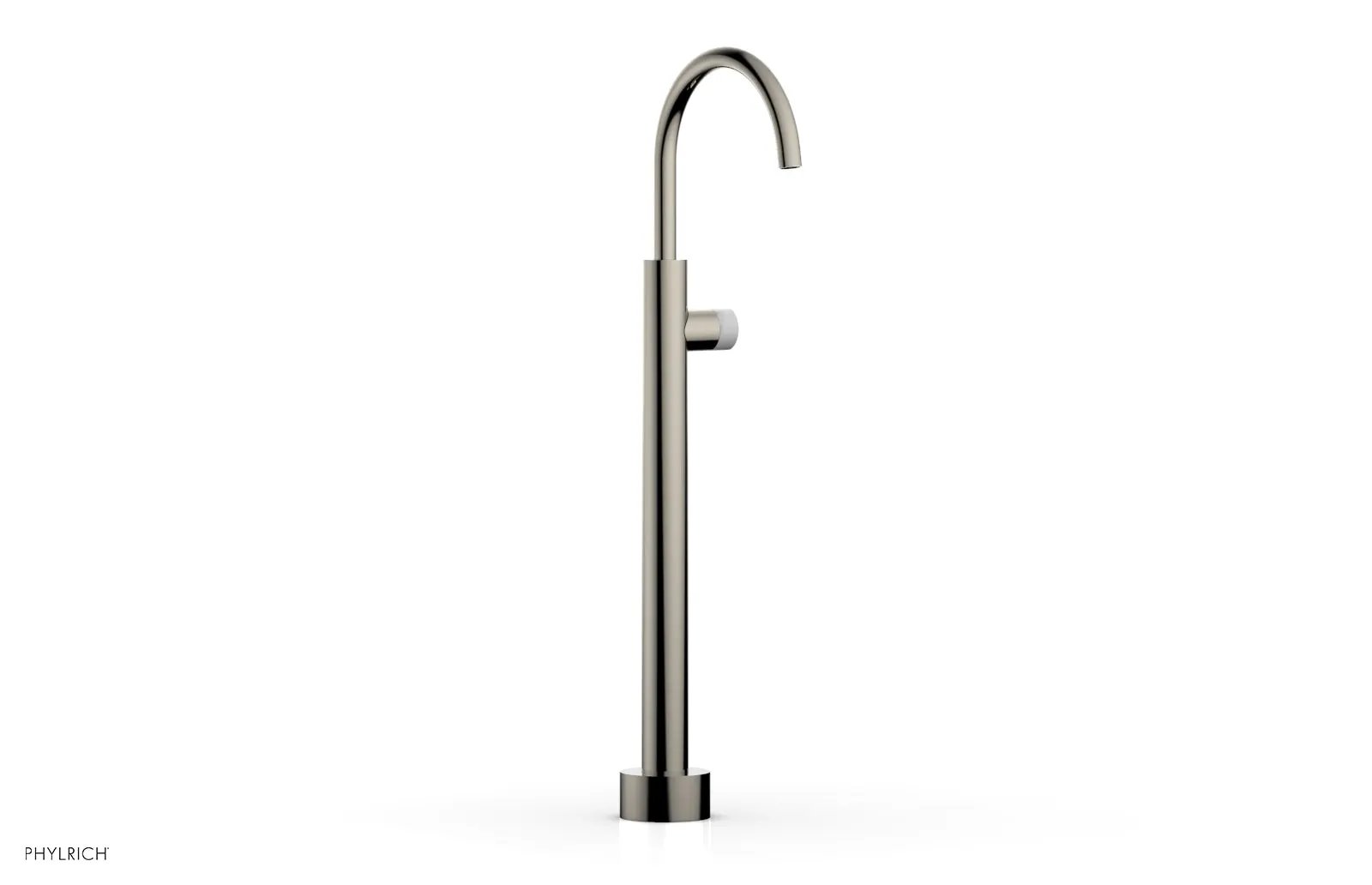 Phylrich BASIC II Low Floor Mount Tub Filler - Marble Handle by Phylrich
