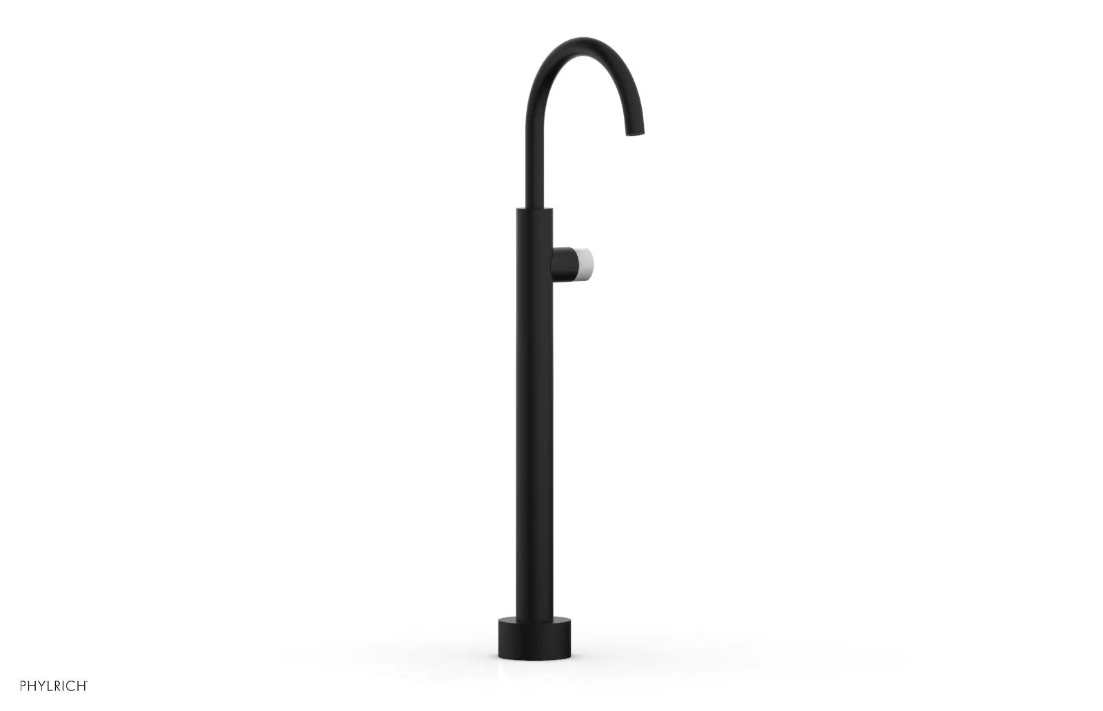 Phylrich BASIC II Low Floor Mount Tub Filler - Marble Handle by Phylrich