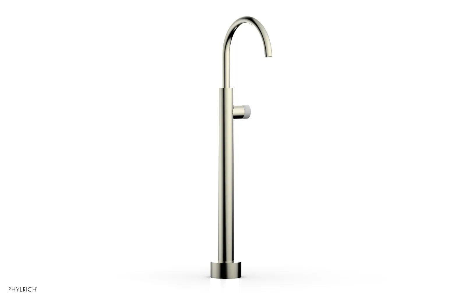 Phylrich BASIC II Low Floor Mount Tub Filler - Marble Handle by Phylrich