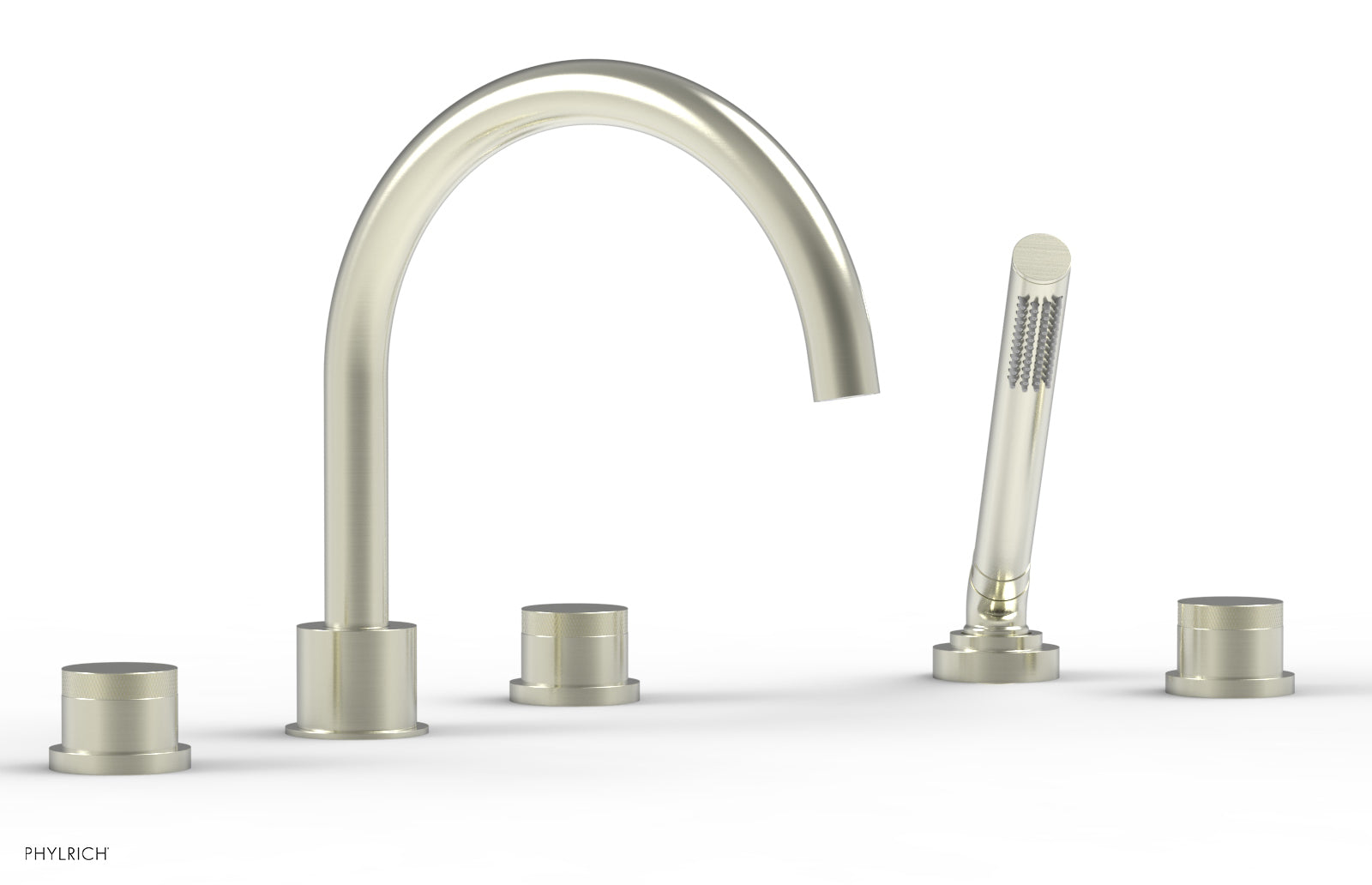 Phylrich BASIC II Deck Tub Set with Hand Shower