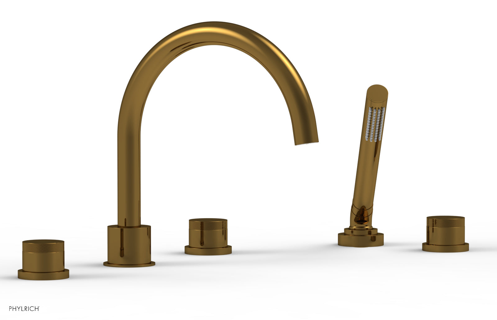 Phylrich BASIC II Deck Tub Set with Hand Shower