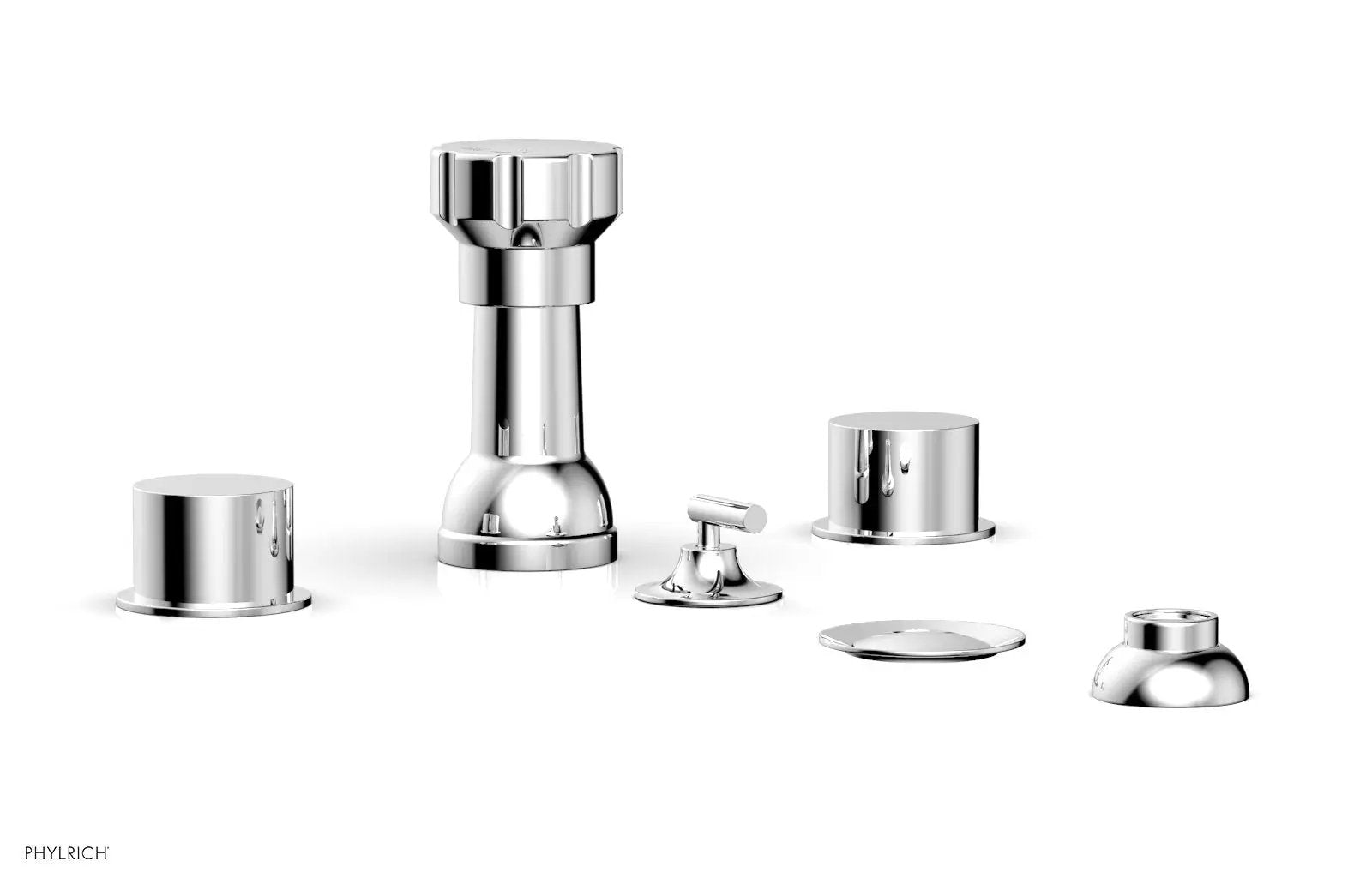 polished chrome bidet set