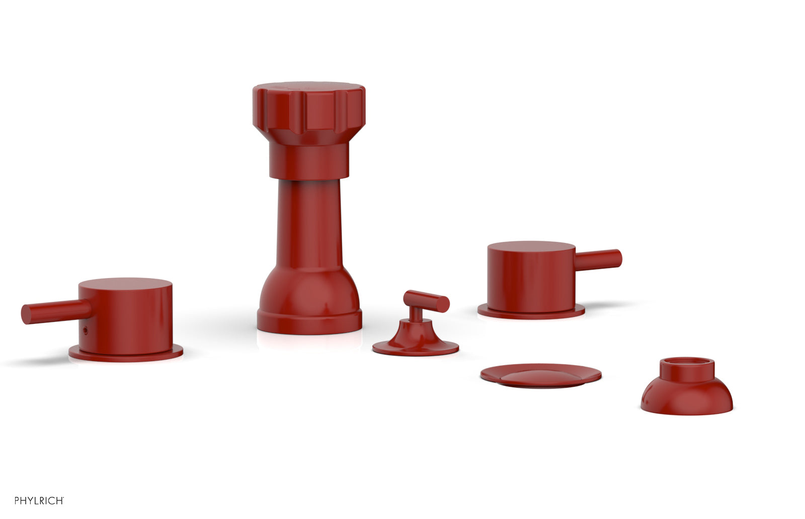 Phylrich BASIC II Four Hole Bidet Set - Lever Handles