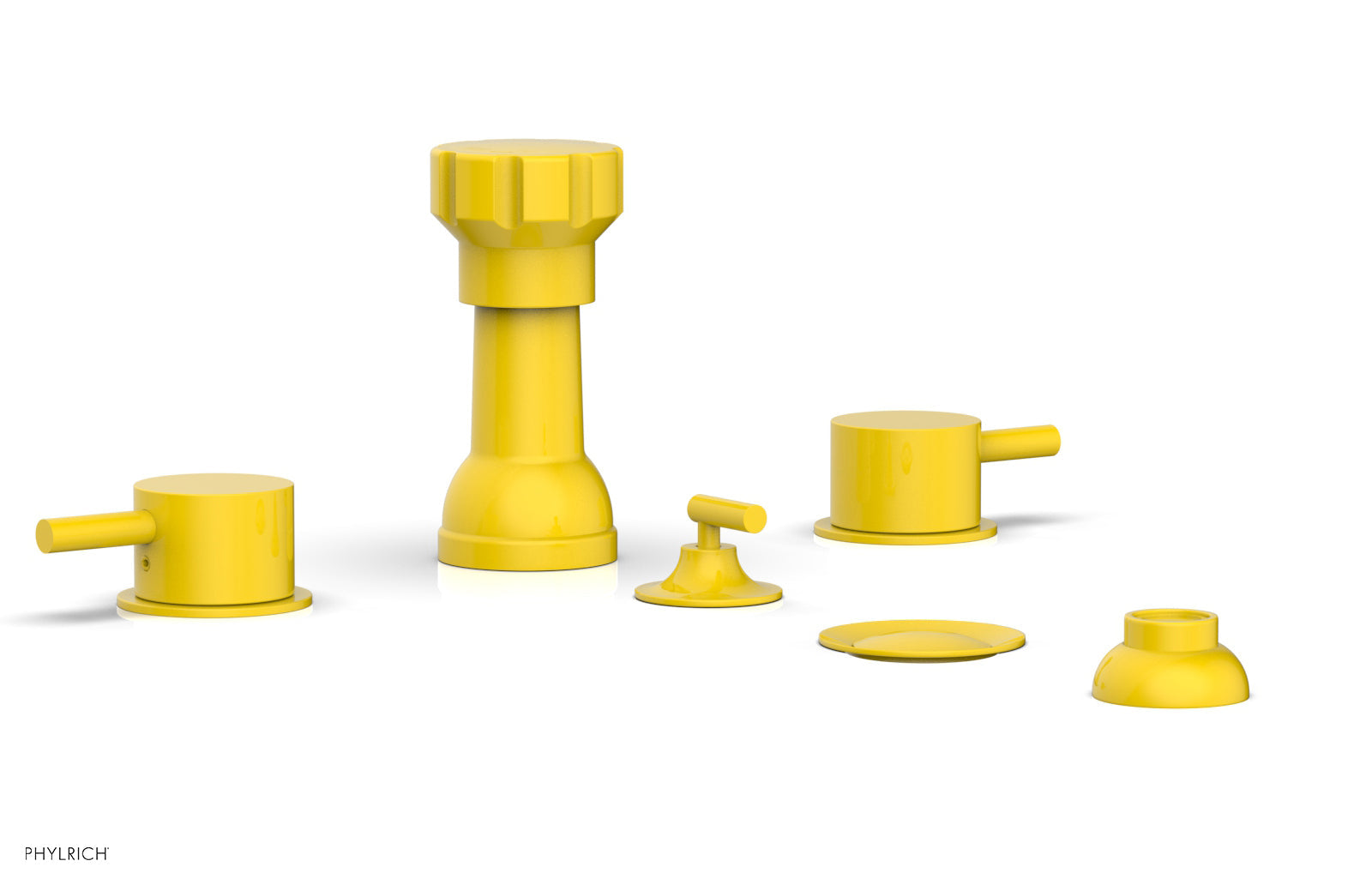 Phylrich BASIC II Four Hole Bidet Set - Lever Handles