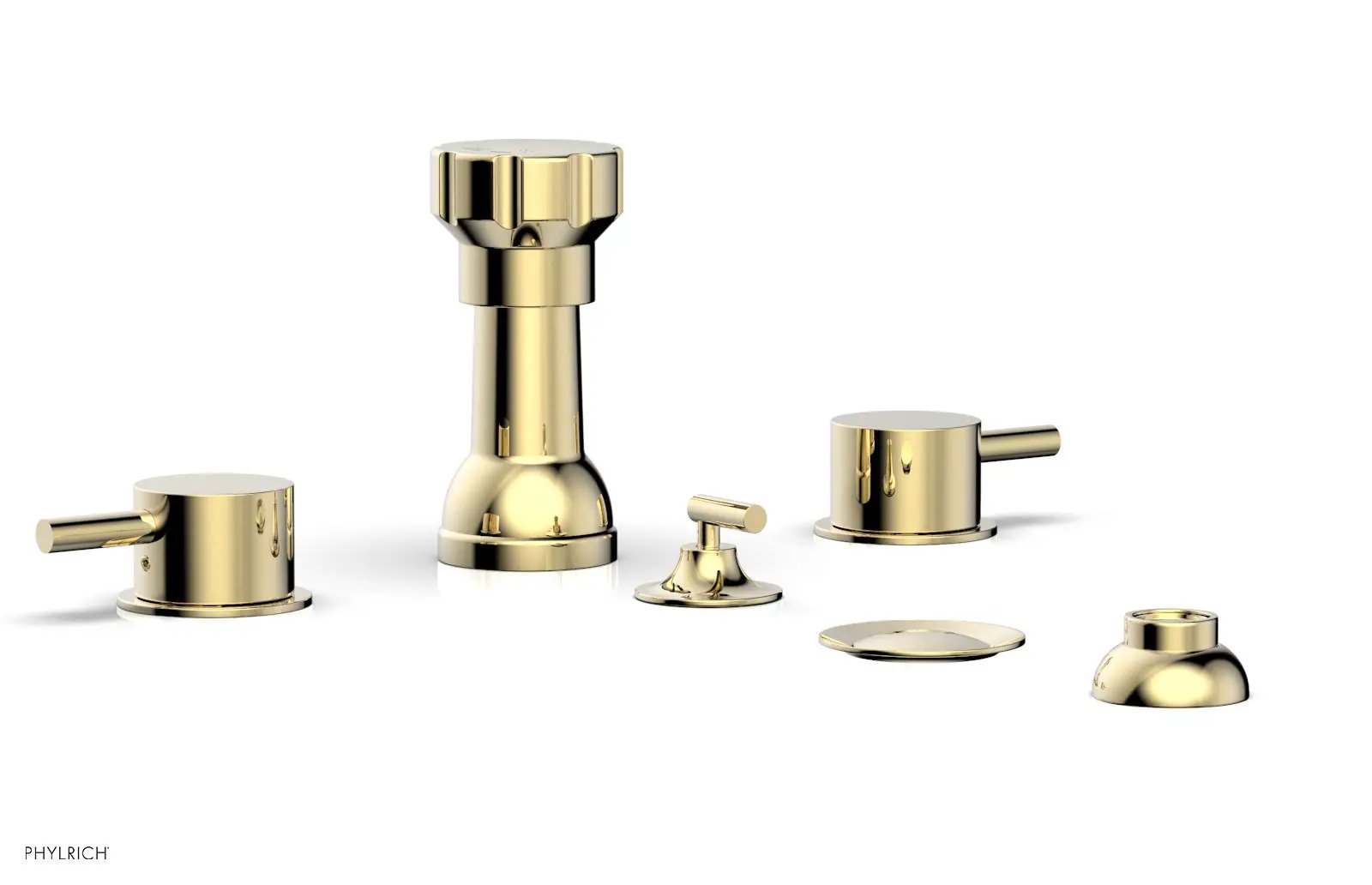 Phylrich BASIC II Four Hole Bidet Set - Lever Handles by Phylrich