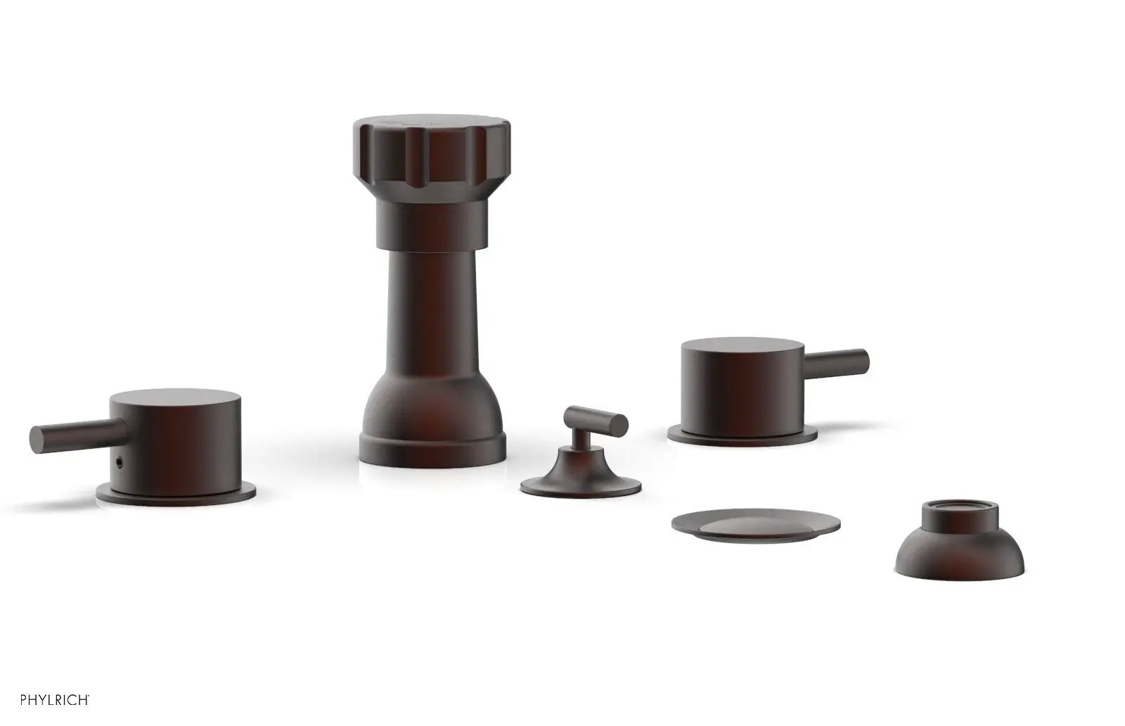 Phylrich BASIC II Four Hole Bidet Set - Lever Handles by Phylrich