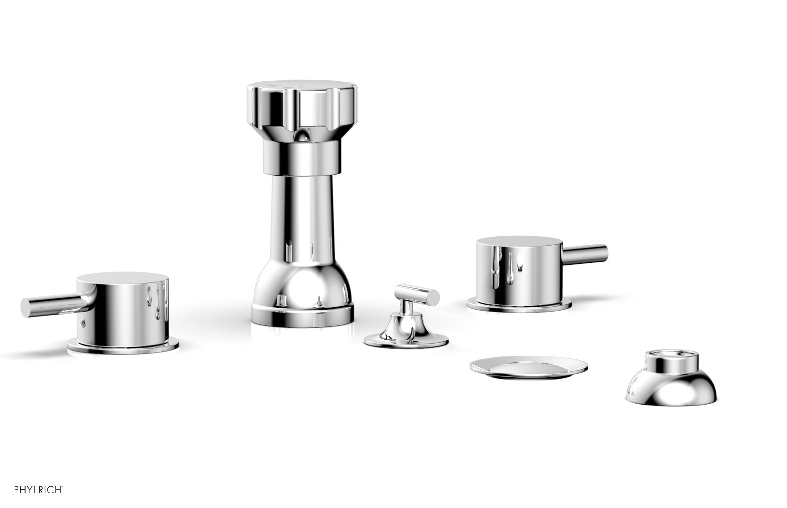 polished chrome bidet set