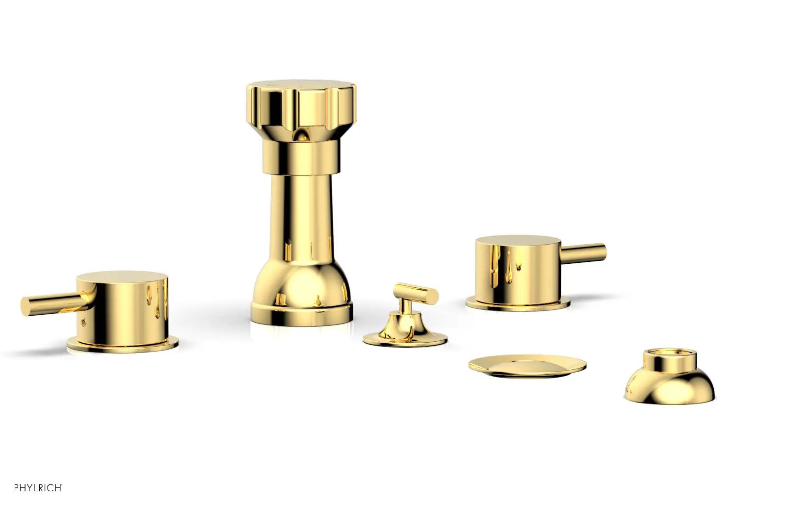 Phylrich BASIC II Four Hole Bidet Set - Lever Handles by Phylrich