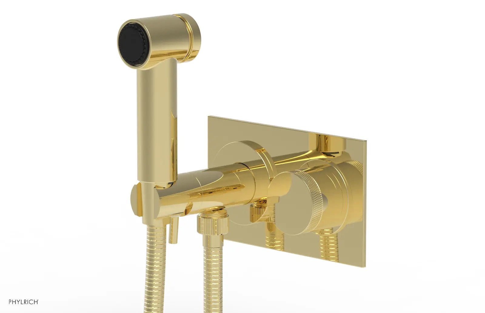 Phylrich BASIC II Wall Mounted Bidet Knurled Handle by Phylrich