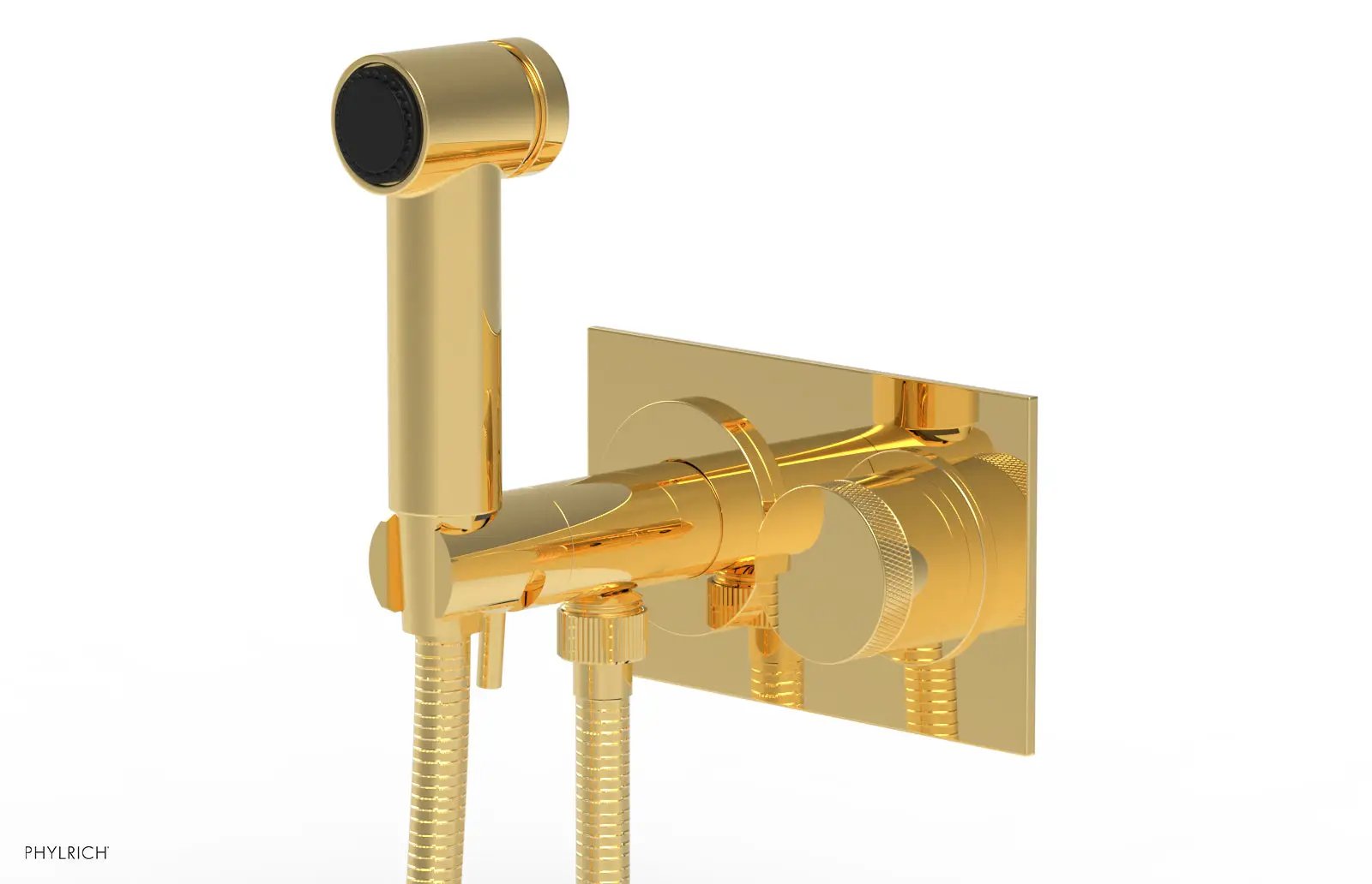 Phylrich BASIC II Wall Mounted Bidet Knurled Handle by Phylrich