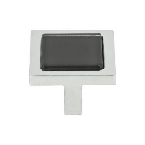 polished chrome knob